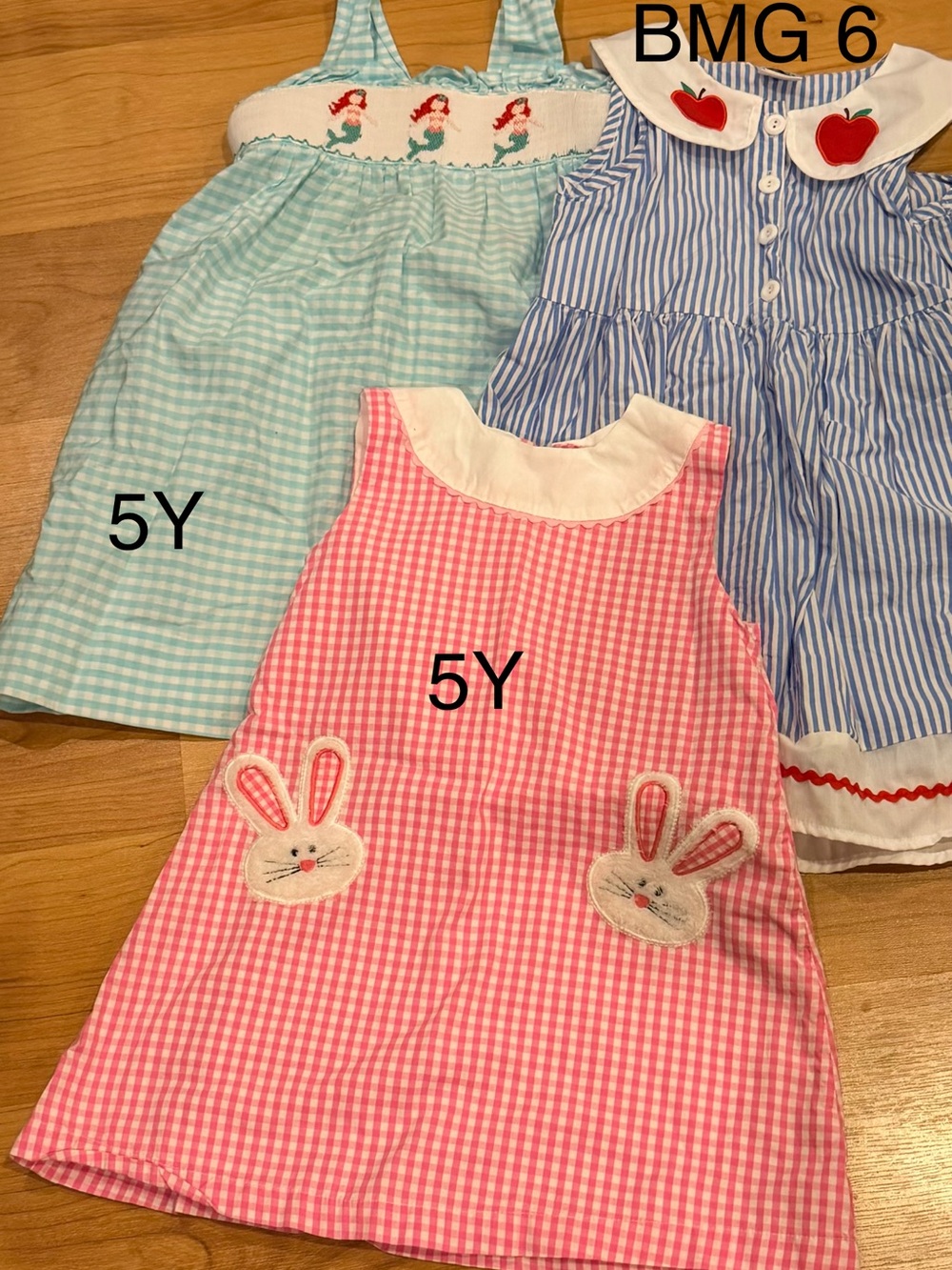 Fun bundle! Easter, Disney, 1st day of school dresses- size 5/6
